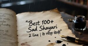 "Best 2 Line Sad Shayari in Hindi | Emotional Heart Touching Shayari 💔"